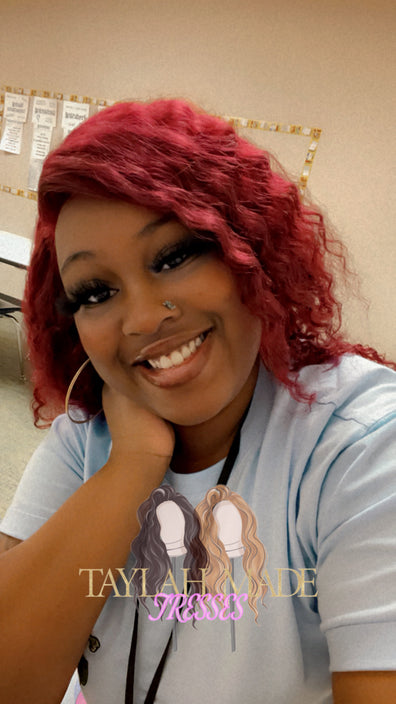 Ready Made Colored Deep Wave Wig